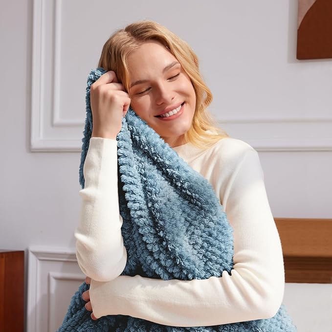 Whale Flotilla Extra Large Fuzzy Fleece Throw Blanket - Image 7