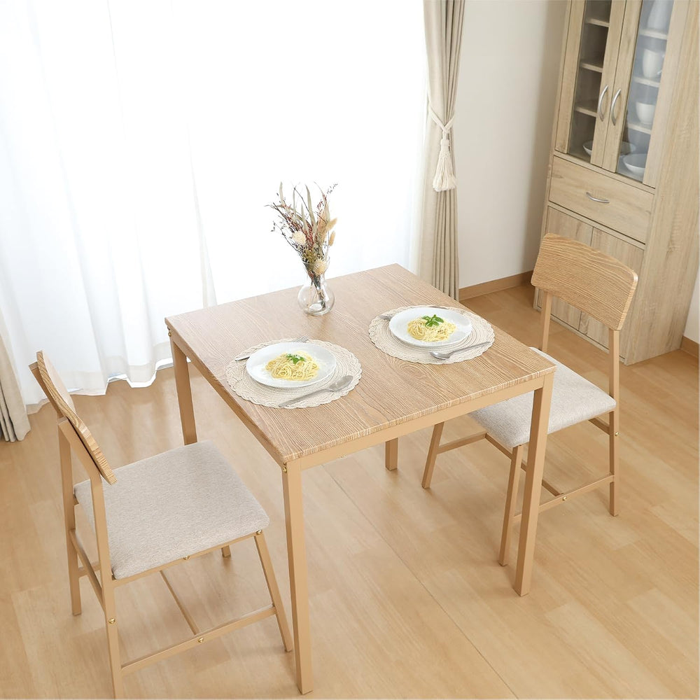 不二貿易(Fujiboeki) Fuji Boeki 52359 Dining Table for 2 People, 3-Piece Set, Wood...