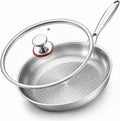 Titanium Hammered Pan Pro with Lid, PFAS/PFOA/PTFE-Free Non stick Titanium by Unknown