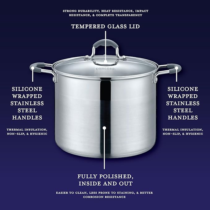CONCORD Stainless Steel Stock Pot - Image 4