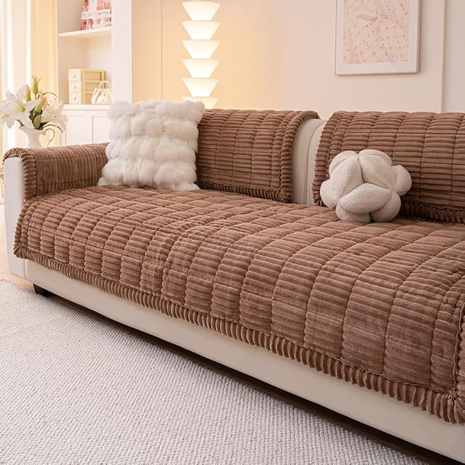Couch Cover for Dogs Washable, Fuzzy Pet Couch Covers for 3 Cushion Sofa Pet - Image 3