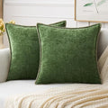 MIULEE Pack of 2 Christmas Pillow Covers 26x26 Inch Moss Green Farmhouse by MIULEE