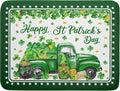 Shamrock Gnome Truck Dish Drying Mat Lucky Clover Dish Drainer Mat 18x24 inch by Giwawa
