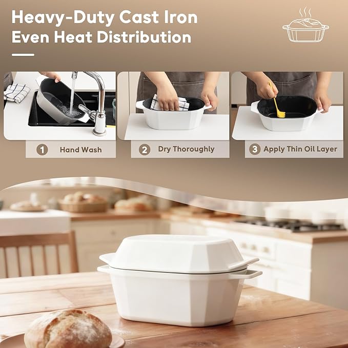 Enameled Cast Iron Sourdough Bread Oven – Dutch Oven - Image 4