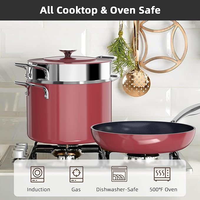 Nuwave Lux 13pc Forged Lightweight Cookware Set PFAS Free, Healthy G10 Duralon - Image 5