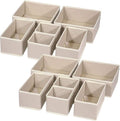 DIOMMELL 12 Pack Foldable Cloth Storage Box Closet Dresser Drawer Organizer by DIOMMELL