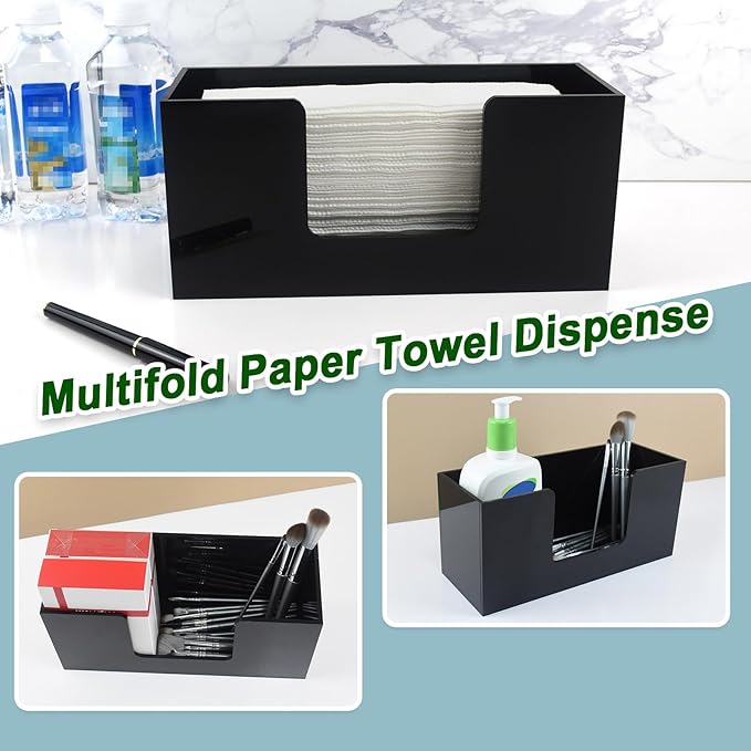 Paper Towel Holder Countertop, Acrylic Bathroom Paper Towel Holder, Countertop