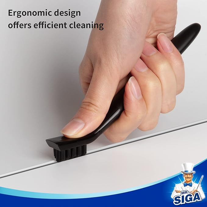MR.SIGA Grout Cleaner Brush Set, Detail Cleaning Brush Set - Image 6