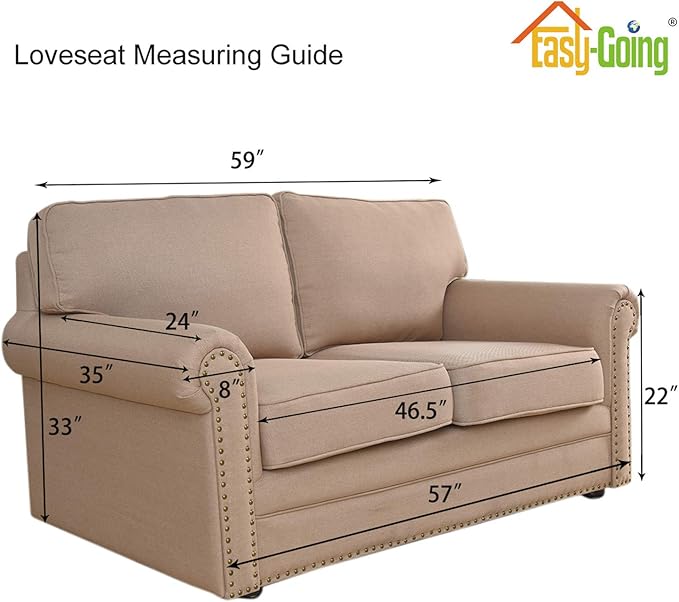 Easy-Going Stretch Loveseat Slipcover 1-Piece Sofa Cover Furniture Protector - Image 6