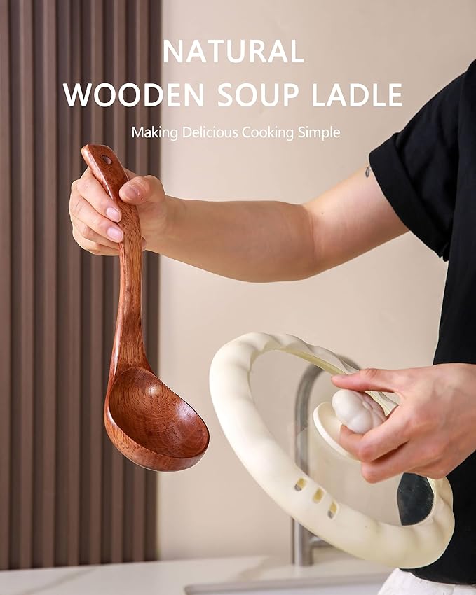 Wooden Ladles Set of 3 – Wood Ladles - Image 5