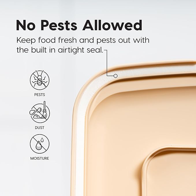 IRIS USA Airtight Dog Food Storage Container, WeatherPro, Removable Wheels - Image 7