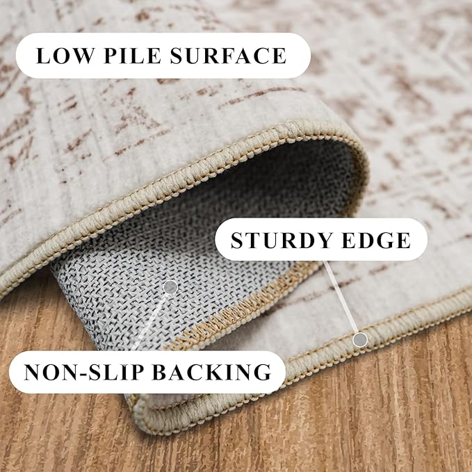 Washable 2'6''x14' Runner Rug - Image 7