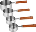 4 Pcs Dog Food Scoop Measuring-Cup, 1 Cup, 1/2 Cup, 1/3 Cup, 1/4 Cup, Stainless by Welcometobuy%EF%BC%81