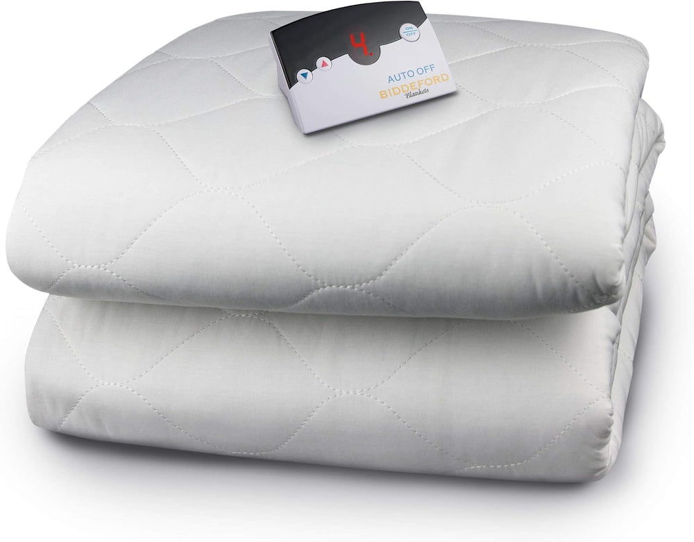 Biddeford Blankets Quilted Electric Heated Mattress Pad with Digital Controll...