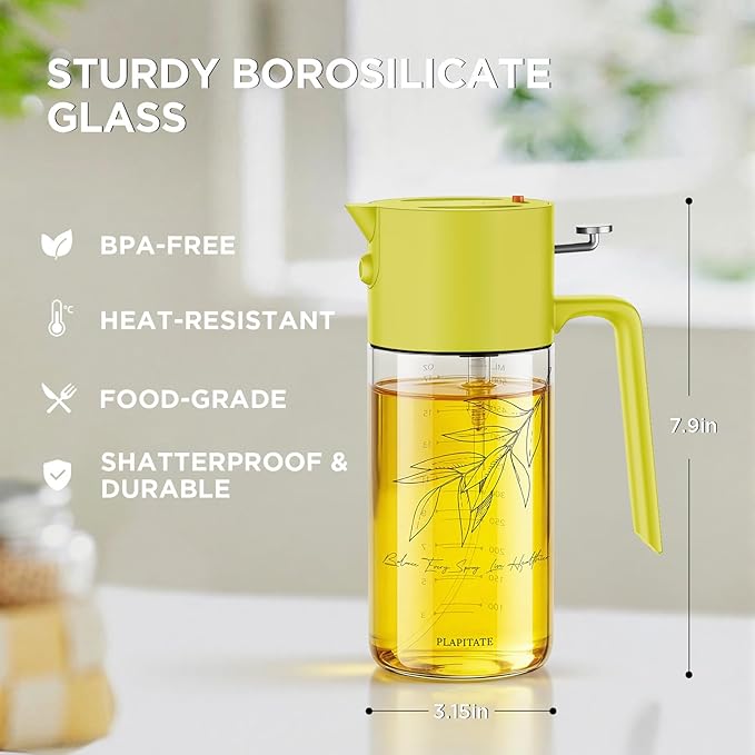 PLAPITATE 2Pcs 17oz Premium Olive Oil Sprayer - Image 8