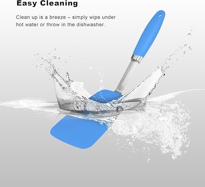 Silicone Spatulas Set Turners Tongs Cooking Utensils Set High Heat Resistant - Image 3