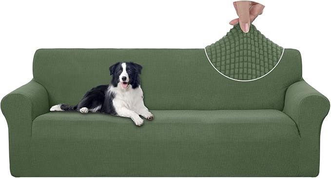 U-NICE HOME 4 Seater Stretch Couch Cover Sofa Cover Washable Sofa Slipcover - Image 2