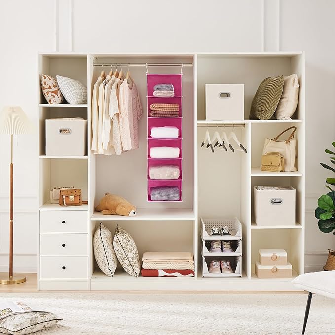MAX Houser 6-Shelf Hanging Closet Organizer, Hanging Storage Shelves - Image 7