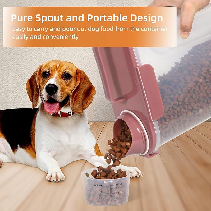 LEAWALK 5Lbs Airtight Cat Dog Food Storage Container - Image 2