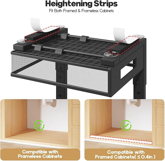 2 Packs 17IN Depth Under Sink Organizer, 2-Tier Pull Out Cabinet Organizer - Image 4