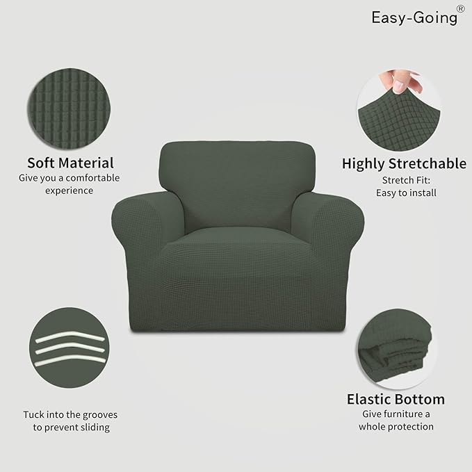 Easy-Going Stretch Chair Sofa Slipcover 1-Piece Couch Sofa Cover Furniture - Image 3