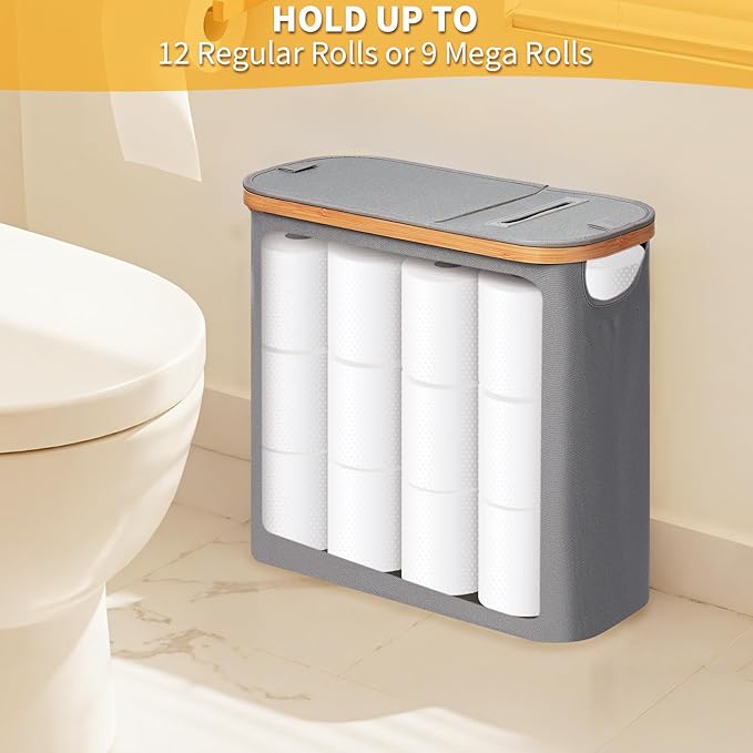 efluky Toilet Paper Storage and Holder 2 in 1, Toilet Paper Storage - Image 3