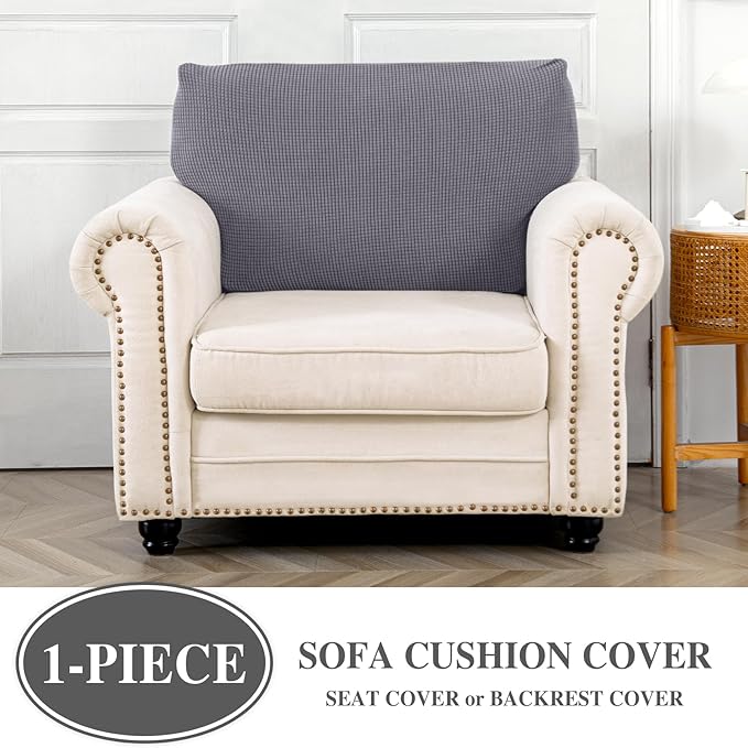 Couch Cushion Cover Seat Cushion Cover Stretch Armchair Cover Separate - Image 3