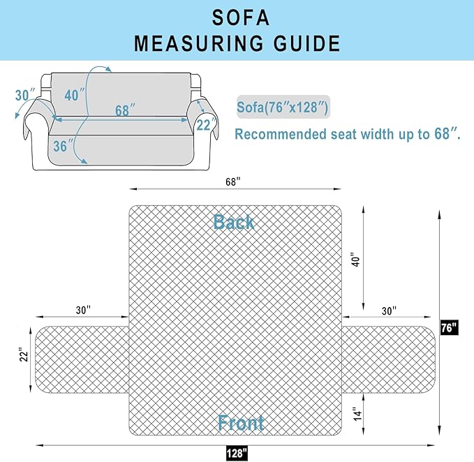 Reversible Sofa Covers Couch Cover Furniture Protector