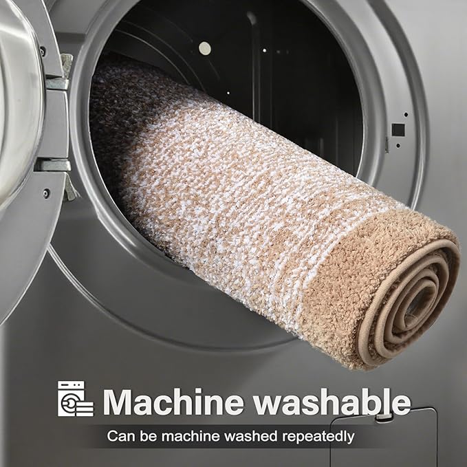 Bathroom Rugs 24x17 Non Slip Washable, Soft Absorbent Quick Dry Mats - Image 9