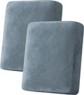 H.VERSAILTEX Velvet Stretch Couch Cushion Cover Plush Cushion Slipcover by HVERSAILTEX