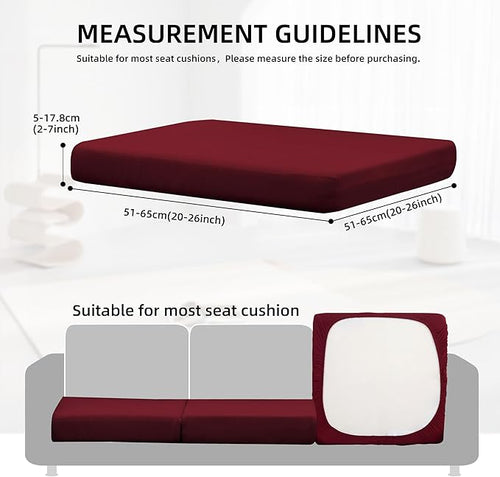 14Pcs Outdoor Cushion Covers, Patio Cushion Covers, Stretch Elastic Slipcovers - Image 2