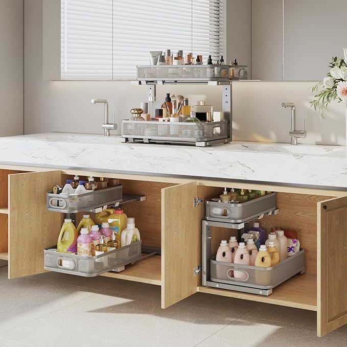 2 Pack 17.3IN-Depth Under Sink Organizer - Image 6
