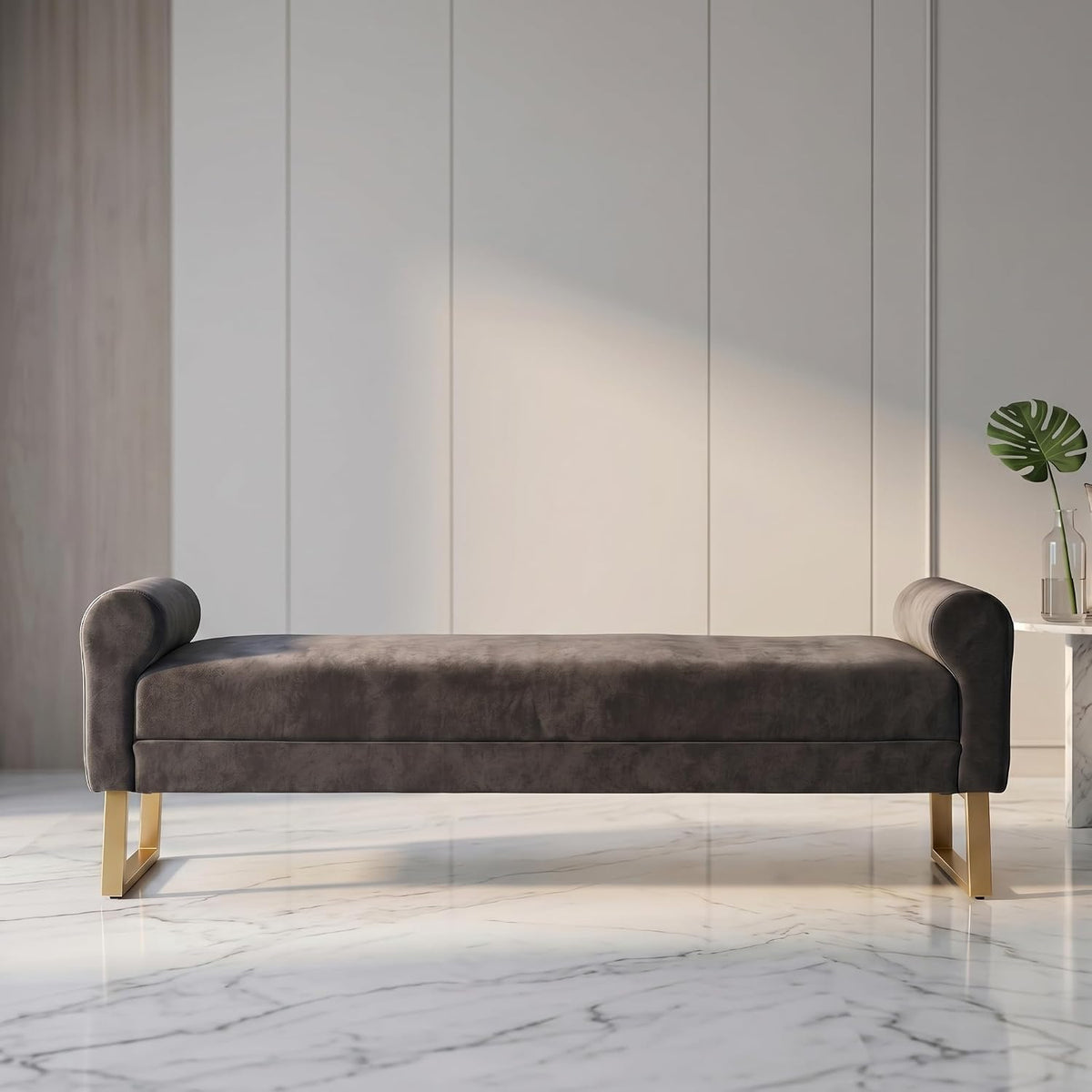 65.75" Storage Ottoman Bench, End of Bed Bench for Bedroom
