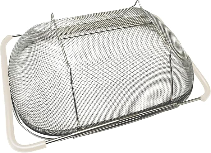 AJIODA Over The Sink Colander, 6 Quarts Stainless Steel Oval Colander - Image 5