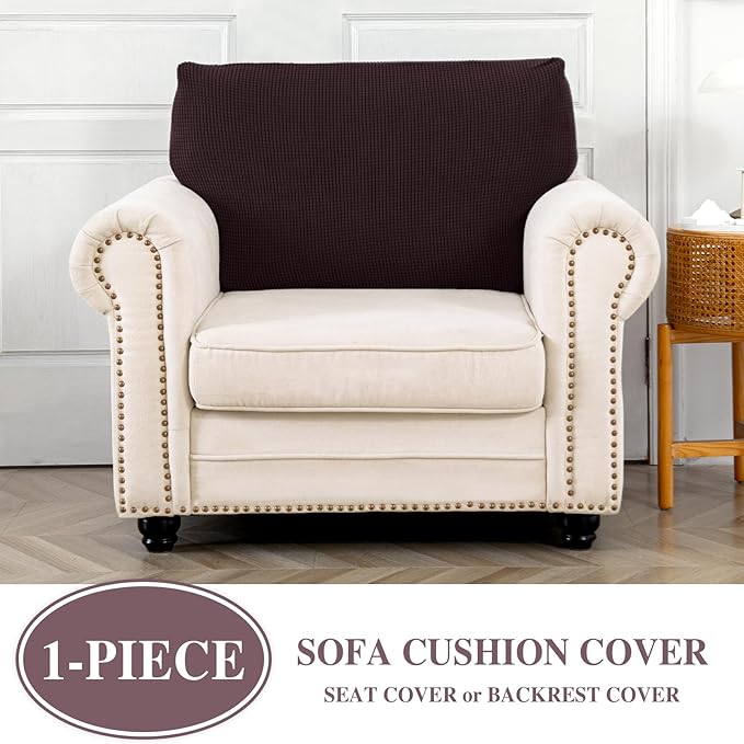 Couch Cushion Cover Seat Cushion Cover Stretch Armchair Cover Separate - Image 3