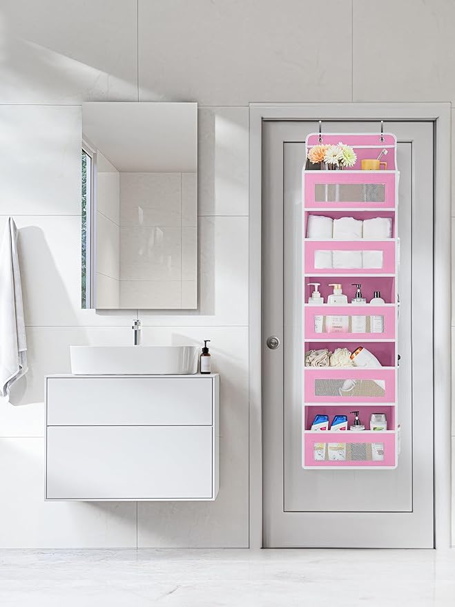 JARLINK 2 Pack Over The Door Organizer Storage, 5 Shelf Hanging Door Organizer - Image 3