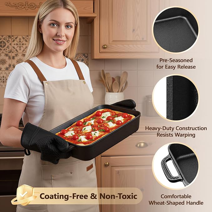 Cast Iron Detroit Pizza Pan