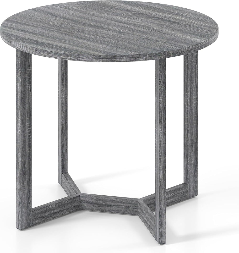 Giantex 36" Round Dining Table for 4, Kitchen Table with Wing-Shaped Bas...