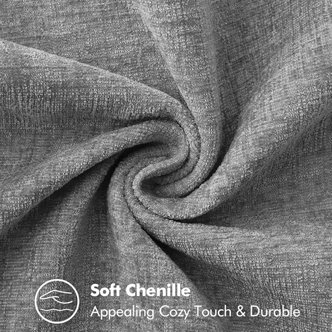 MIULEE Pack of 2 Couch Throw Pillow Covers 20x20 Inch Dark Gray Farmhouse - Image 4