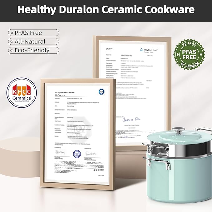 Nuwave Lux 13pc Forged Lightweight Cookware Set PFAS Free, Healthy G10 Duralon - Image 8
