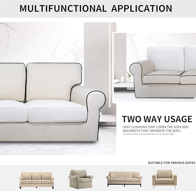 Easy-Going Stretch Cushion Cover Sofa Cushion Furniture Protector Sofa Seat - Image 3