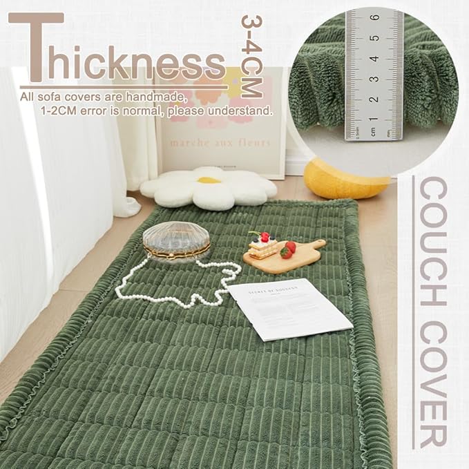 Couch Cover for Dogs Washable, Fuzzy Pet Couch Covers for 3 Cushion Sofa Pet - Image 4