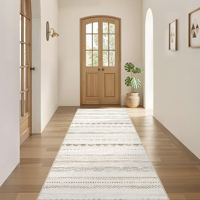 Nakagishi Runner Rug Kitchen Washable Rugs: 2x6 Non-Slip Boho Soft Modern Stain - Image 4