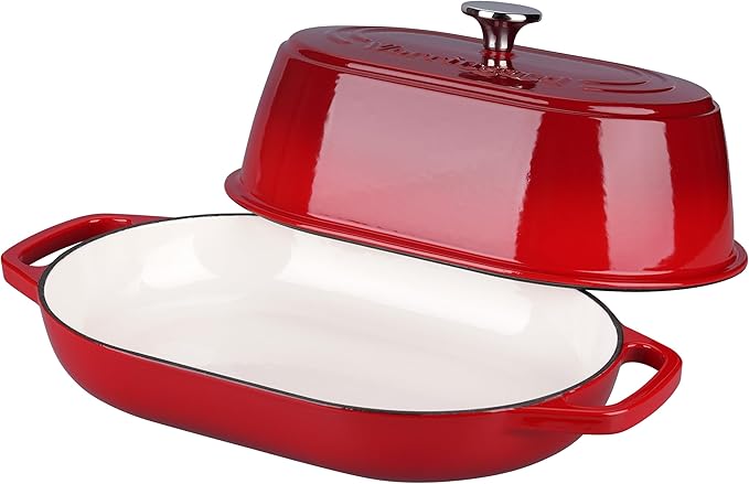 VORRINGARD Enameled Cast Iron Dutch Oven Pot