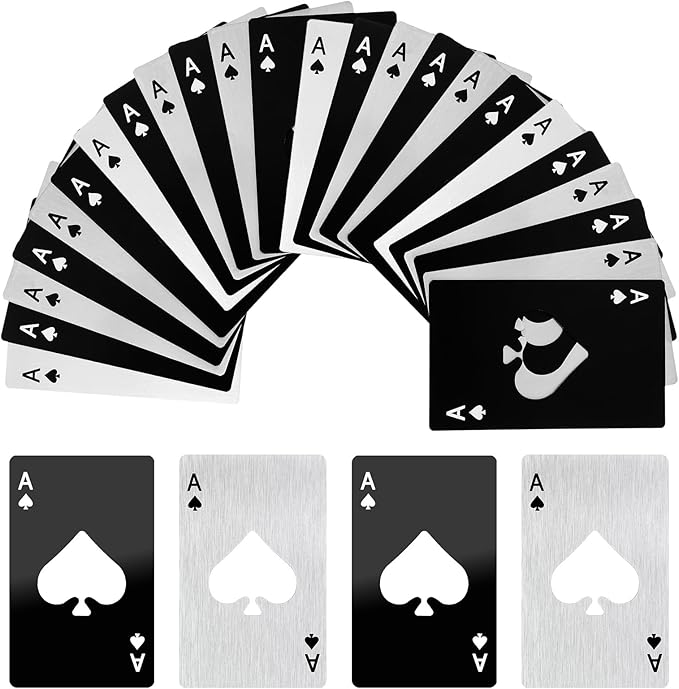 40Pcs Ace of Spades Bottle Openers, Poker Card Bottle Openers Portable - Image 7