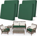 Newwiee Set of 4 Stretch Patio Cushion Covers Sofa Couch Seat Chair Slipcovers by Newwiee