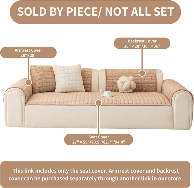 Velvet Couch Covers for Dogs, Dog Sectional Couch Covers, Pet Couchs Cover for - Image 2