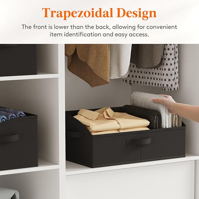 Lifewit Trapezoid Closet Storage Bins