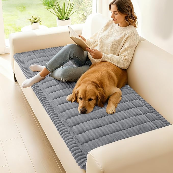 hyha Couch Covers for Dogs Washable, Non Slip Plush Dog Sofa Protectors - Image 2