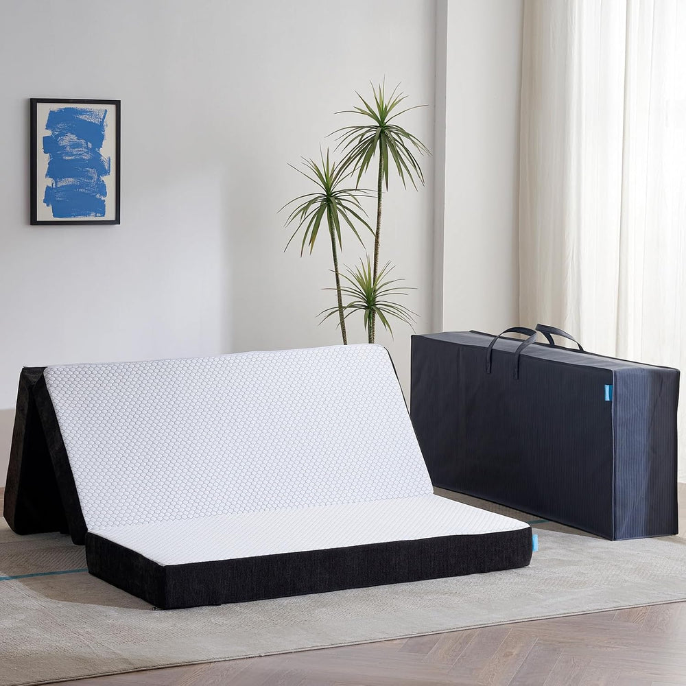 Odorless Foldable Mattress Medium Queen Size 80" x 60" x 6"